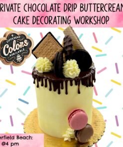 Chocolate Drip Buttercream Cake Decorating