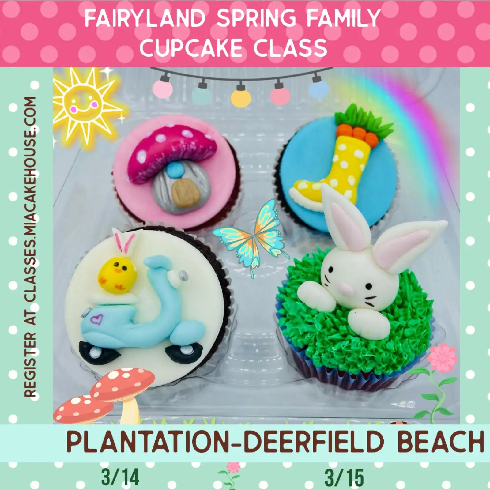 Fairyland Spring Family Cupcake Class