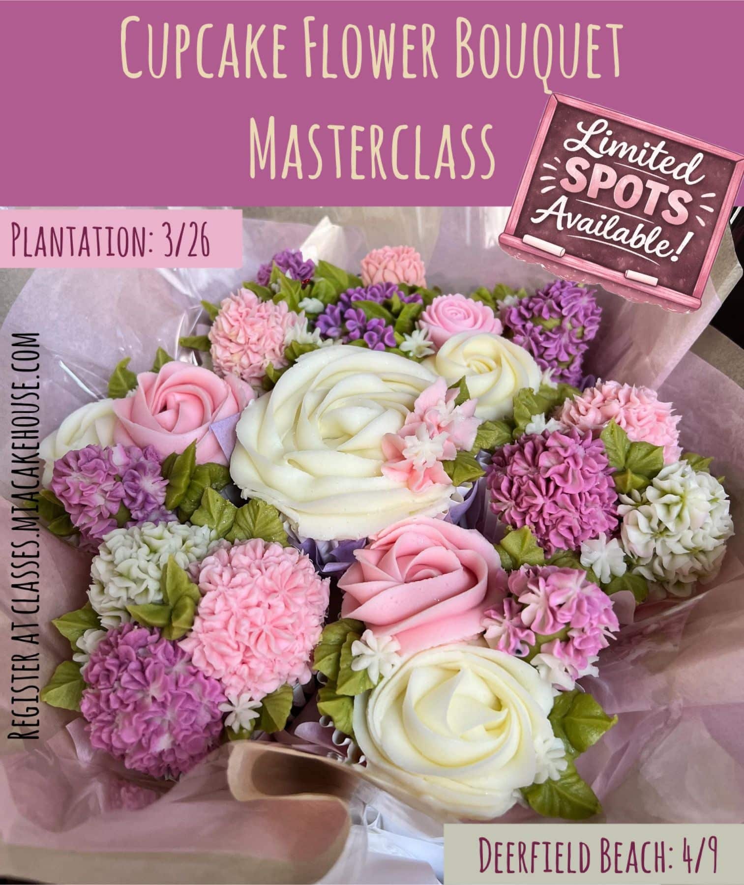 cupcake flower bouquet masterclass