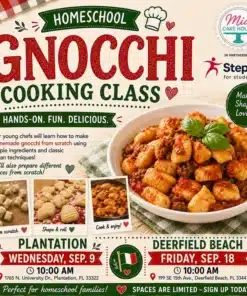 Gnocchi Cooking Class for Homeschoolers