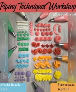 Buttercream Piping Techniques Class