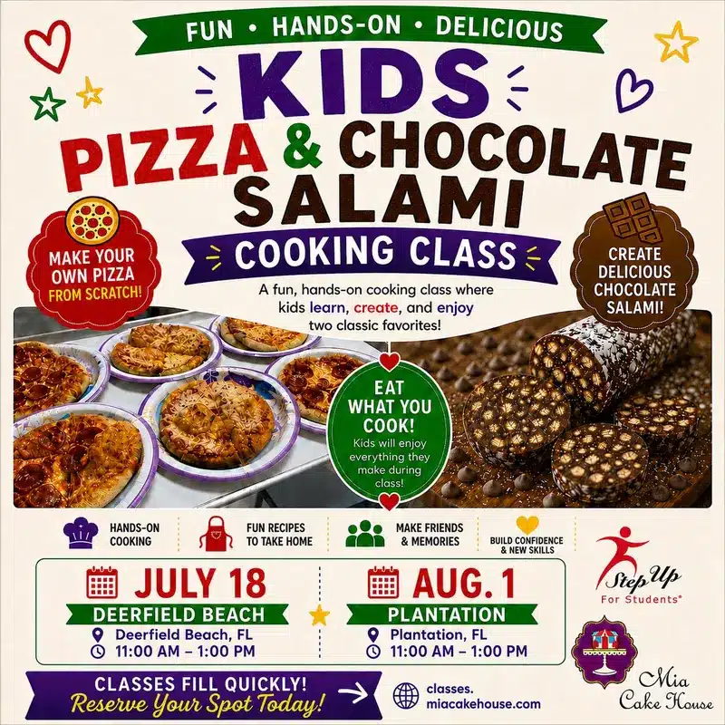Kids Pizza & Chocolate Salami Class