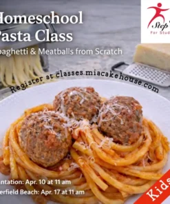 Spaghetti & Meatballs Cooking Class for Homeschoolers