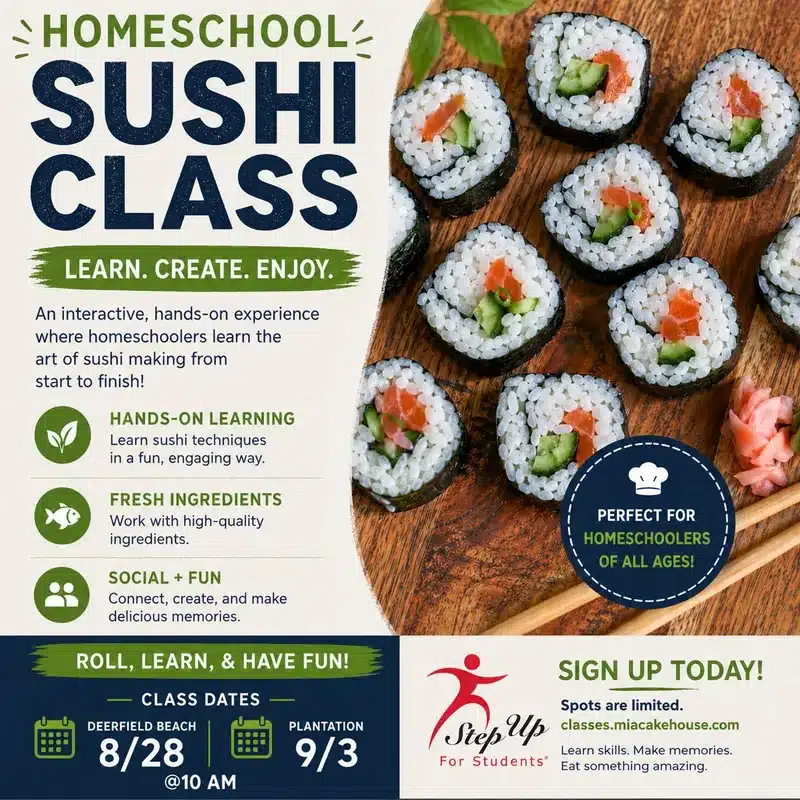 Homeschool Sushi Making Class